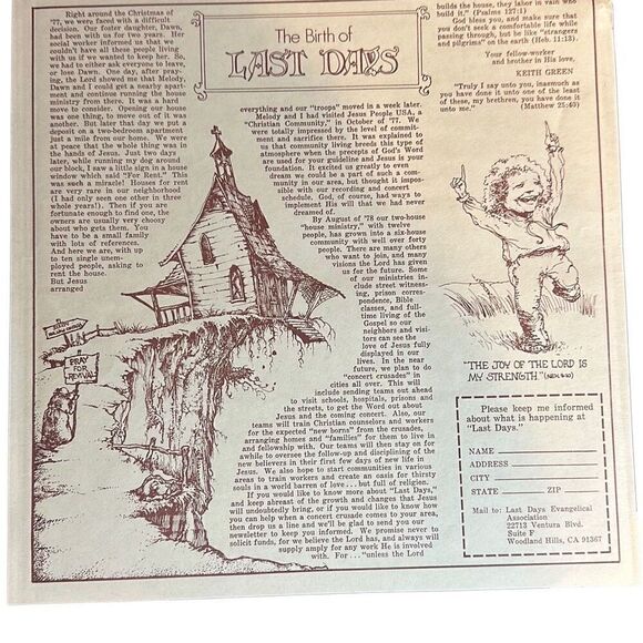 Keith Green No Compromise Sparrow Records 1976 Vintage Record Album - Picture 6 of 11